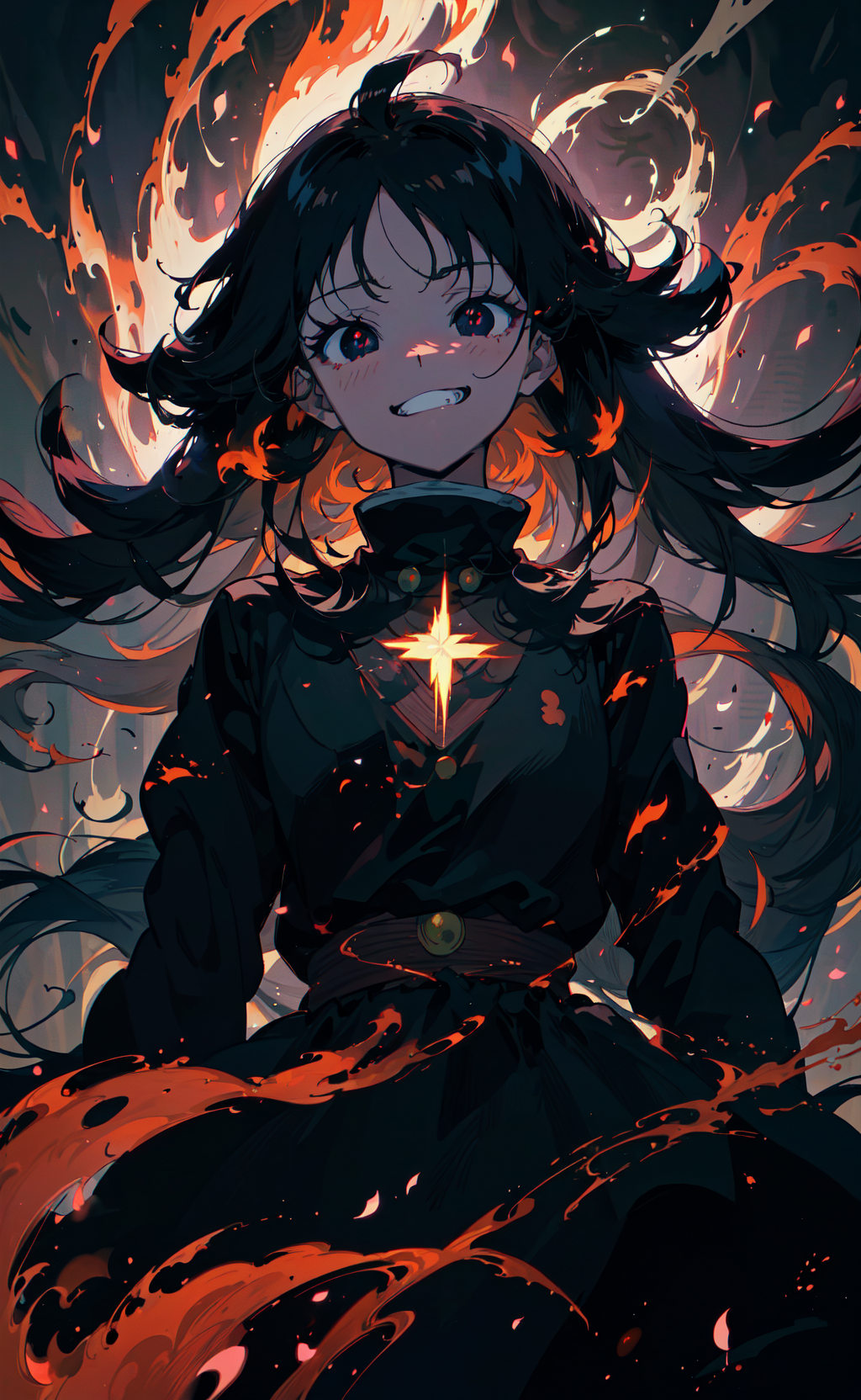 86939-2299732222-(80s anime screencap_1.2), masterpiece, best quality, Black long straight hair, empty eyes, Black eyes, no pupils, evil grin, fl.png